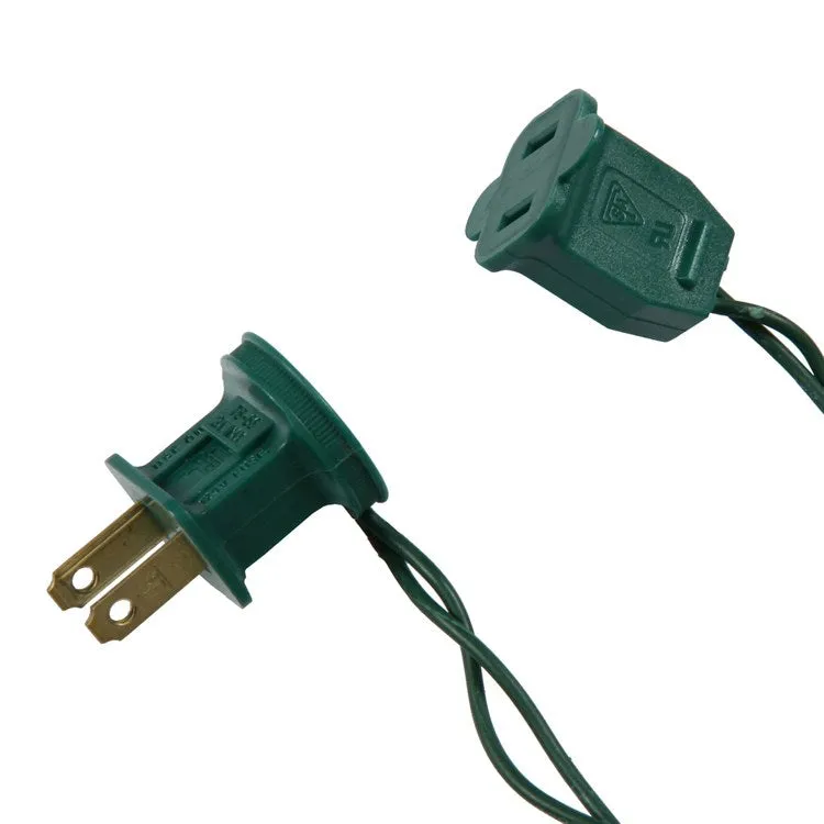 25-Count Pure White C9 LED Christmas Light Strand on 16' Green Wire