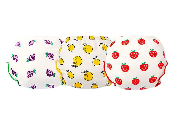 2Pcs Strawberry 100CM for 14-16KG Cotton Panties, Newborn Baby Fashion Washable diaper pants, baby training pants AZ20671