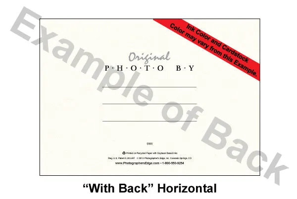 502S - Bright White, Sandstone Border, Horizontal, set of 10 cards