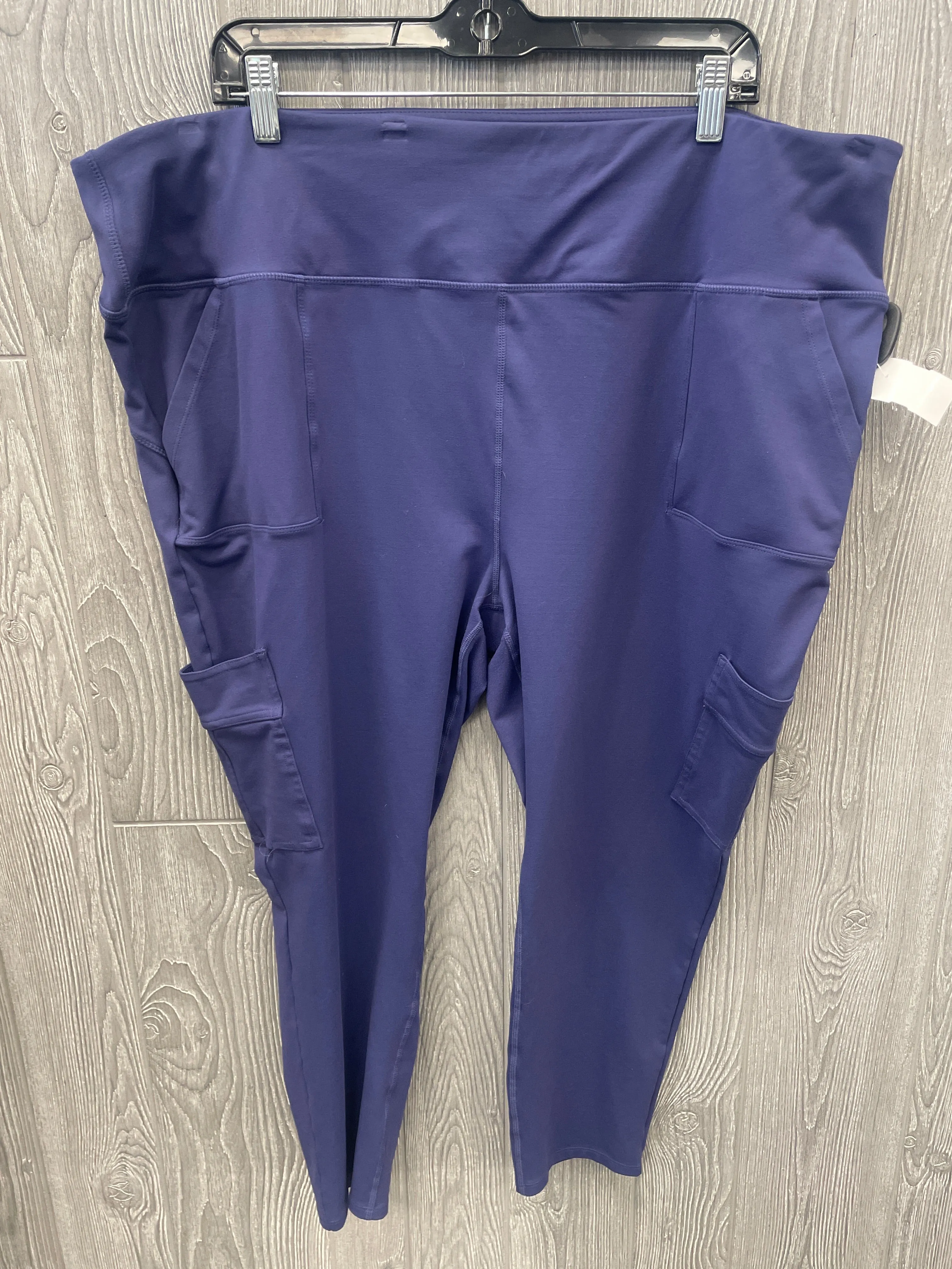 Athletic Leggings By Clothes Mentor In Blue, Size: 3x