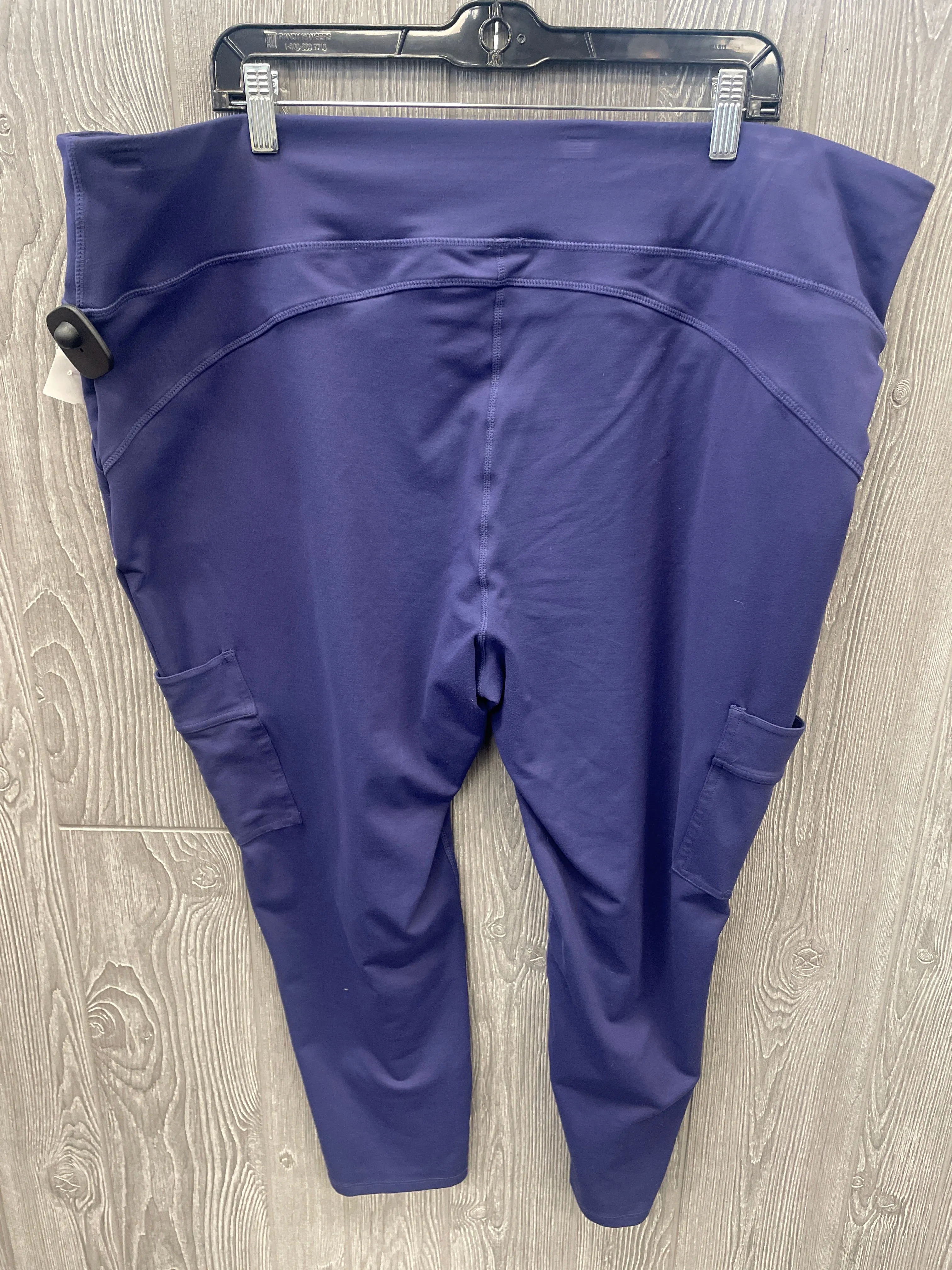 Athletic Leggings By Clothes Mentor In Blue, Size: 3x