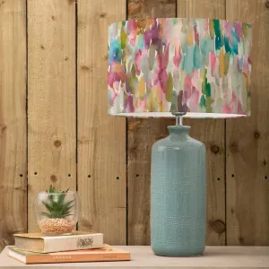 Azima Eva & Inopia Complete Table Lamp Teal/Lotus