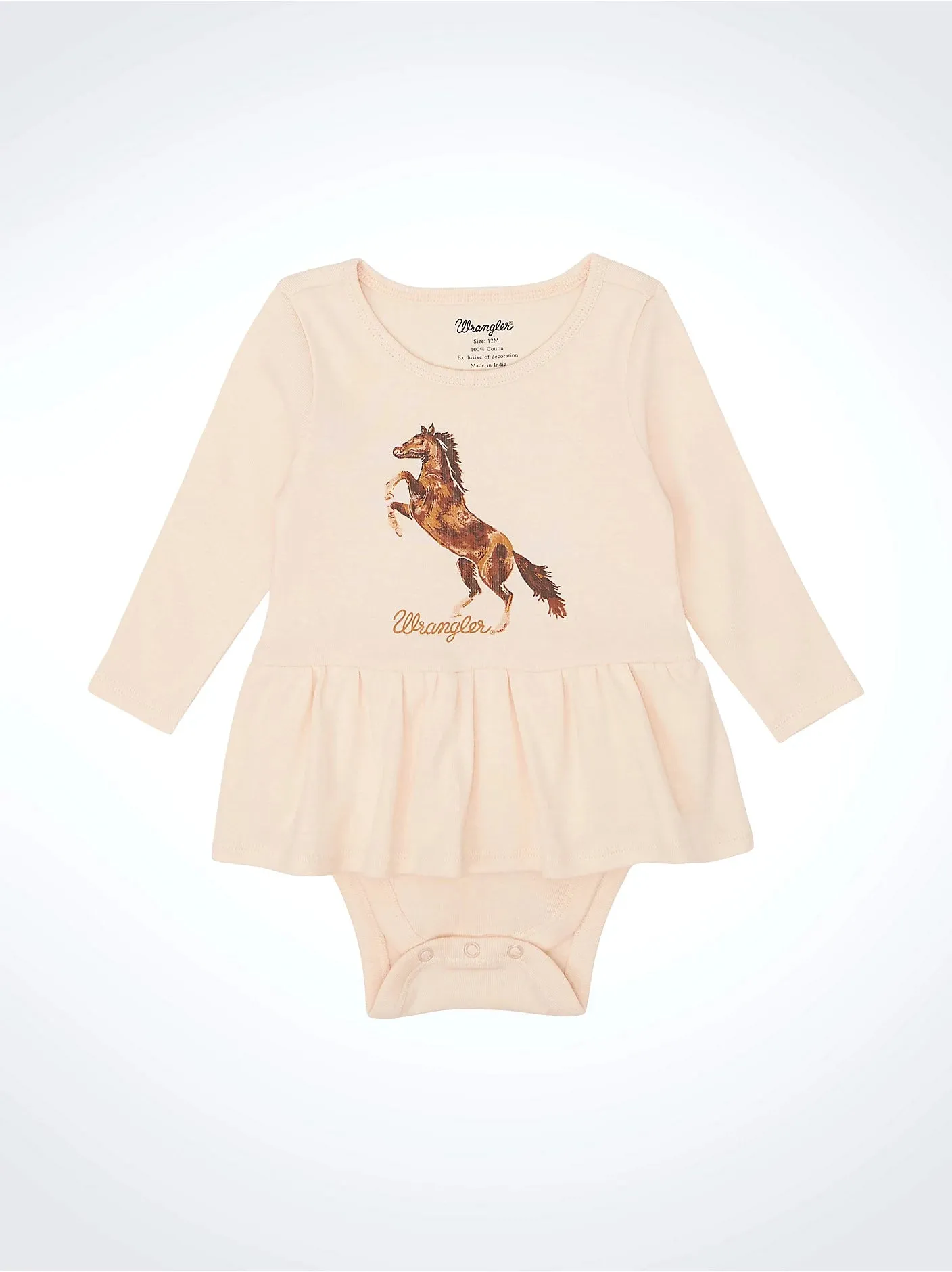 Baby Girl's Wrangler Horse Onesie