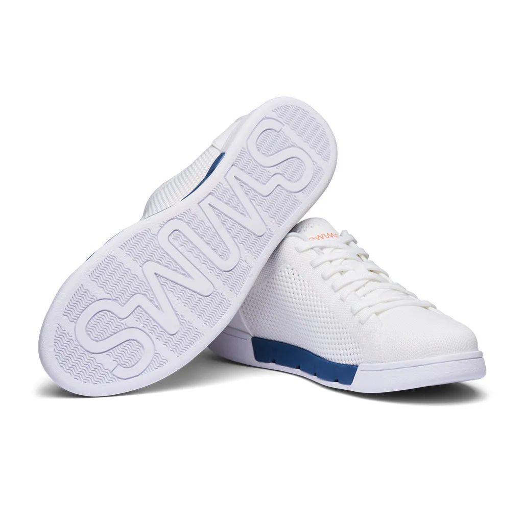 Breeze Tennis Knit - White/Ensign Blue