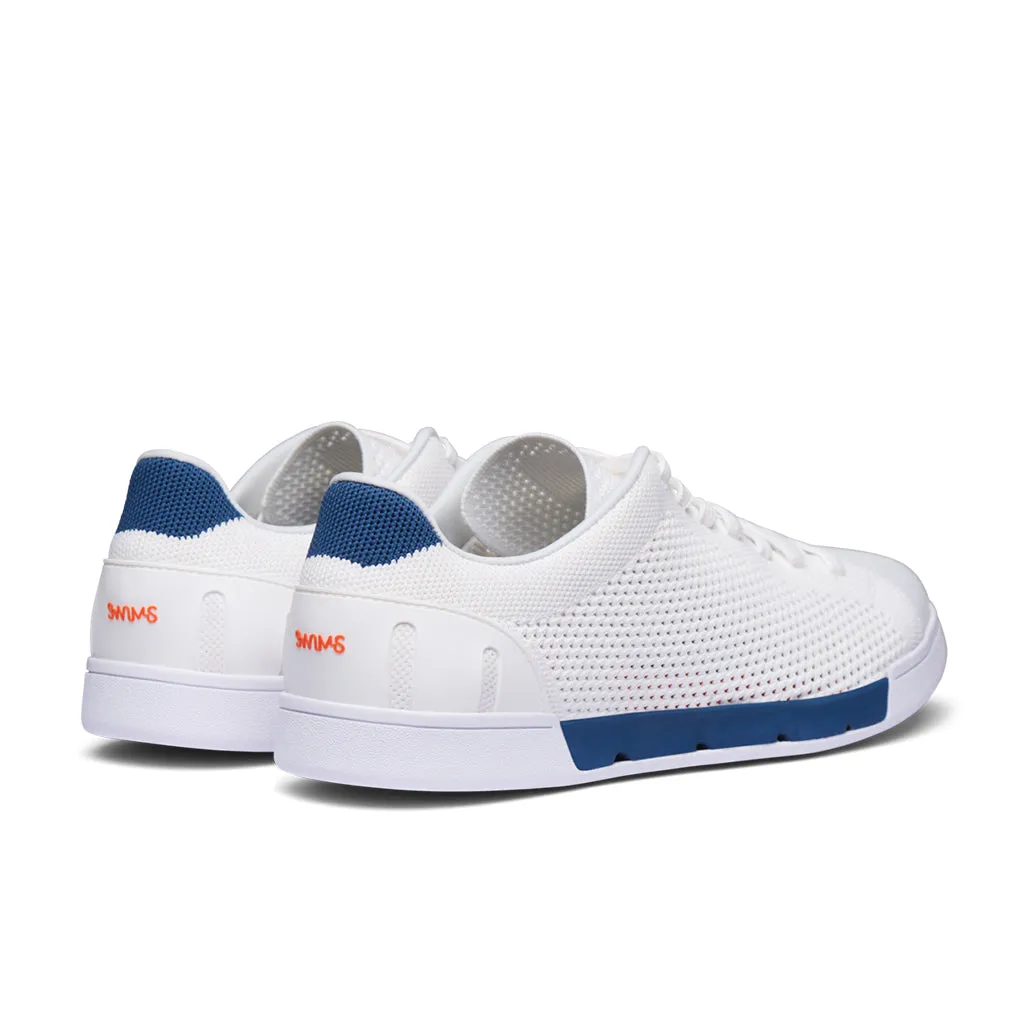 Breeze Tennis Knit - White/Ensign Blue