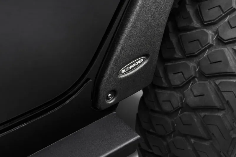 Bushwacker Trail Armor Fender Delete - Plastic - Black - Jeep Wrangler JLU 2018-21 - (Set of 4)