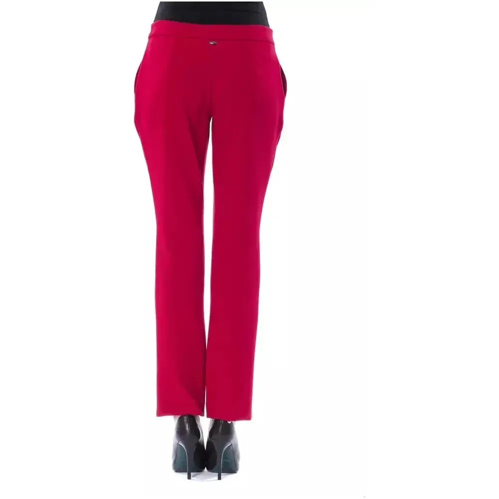 BYBLOS Fuchsia Polyester Women Pants