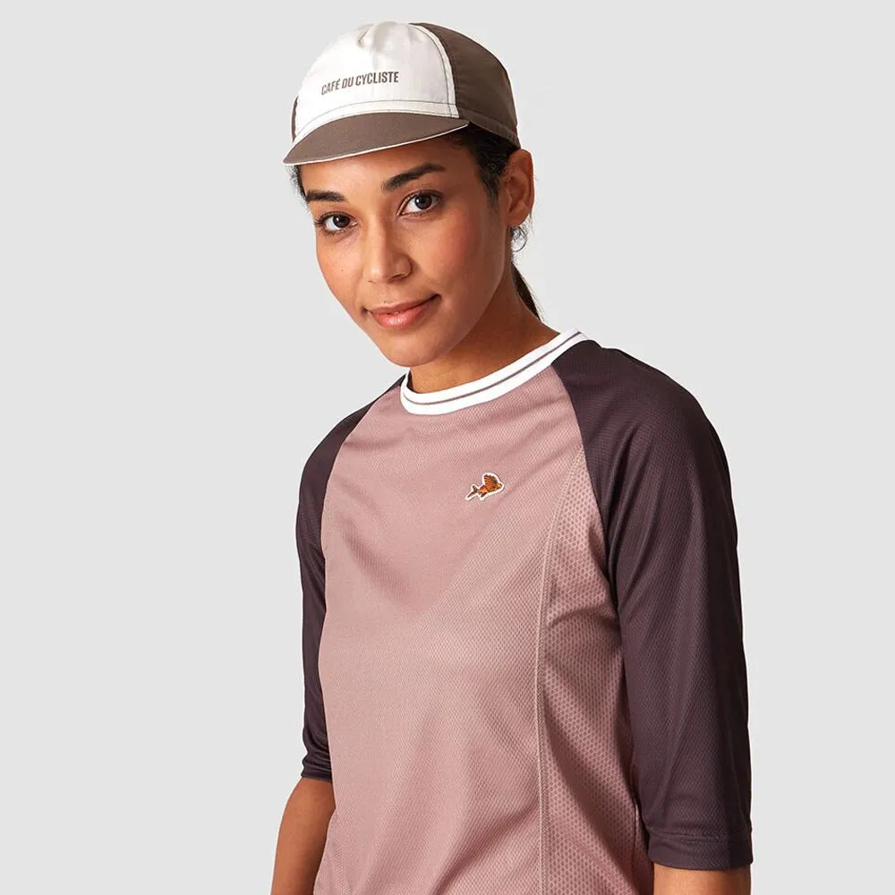 CAFE DU CYCLISTE Gapette Cap - Oyster Grey/White