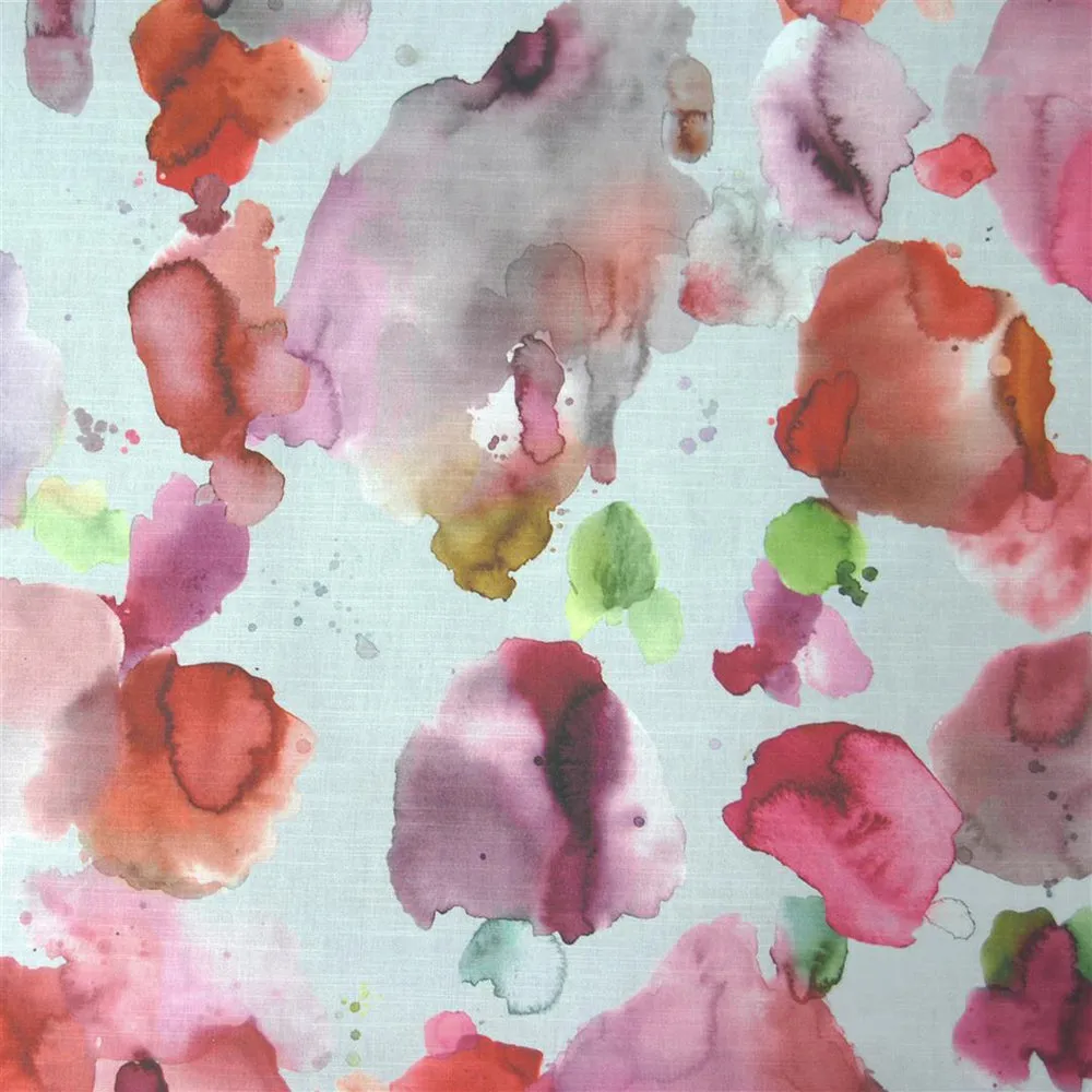 Cloud Burst Printed Cotton Fabric (By The Metre) Russett