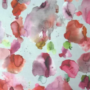 Cloud Burst Printed Cotton Fabric (By The Metre) Russett