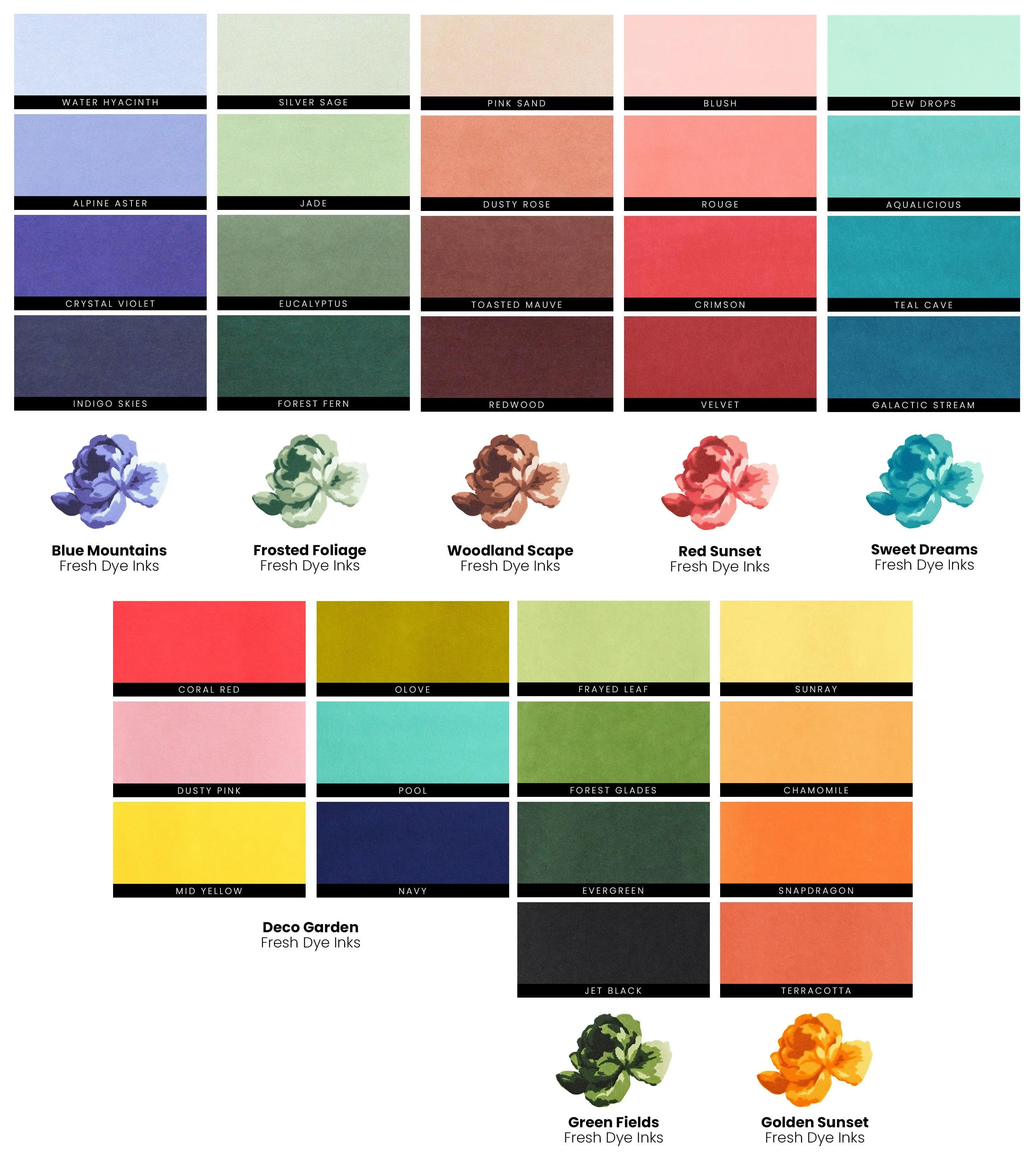 Colorful Charisma Fresh Dye Ink Mini Cube & Reinker Bundle