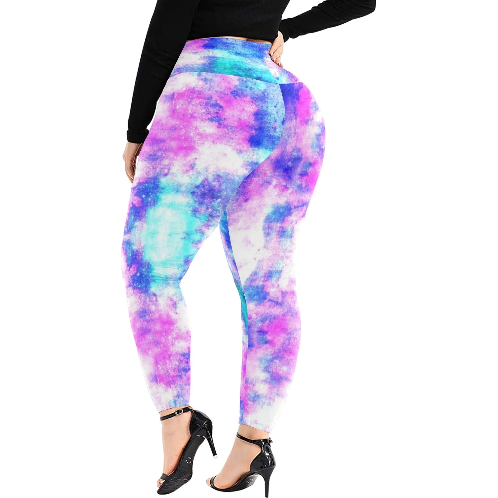 COLORFULL LCC Plus Size High Waist Leggings