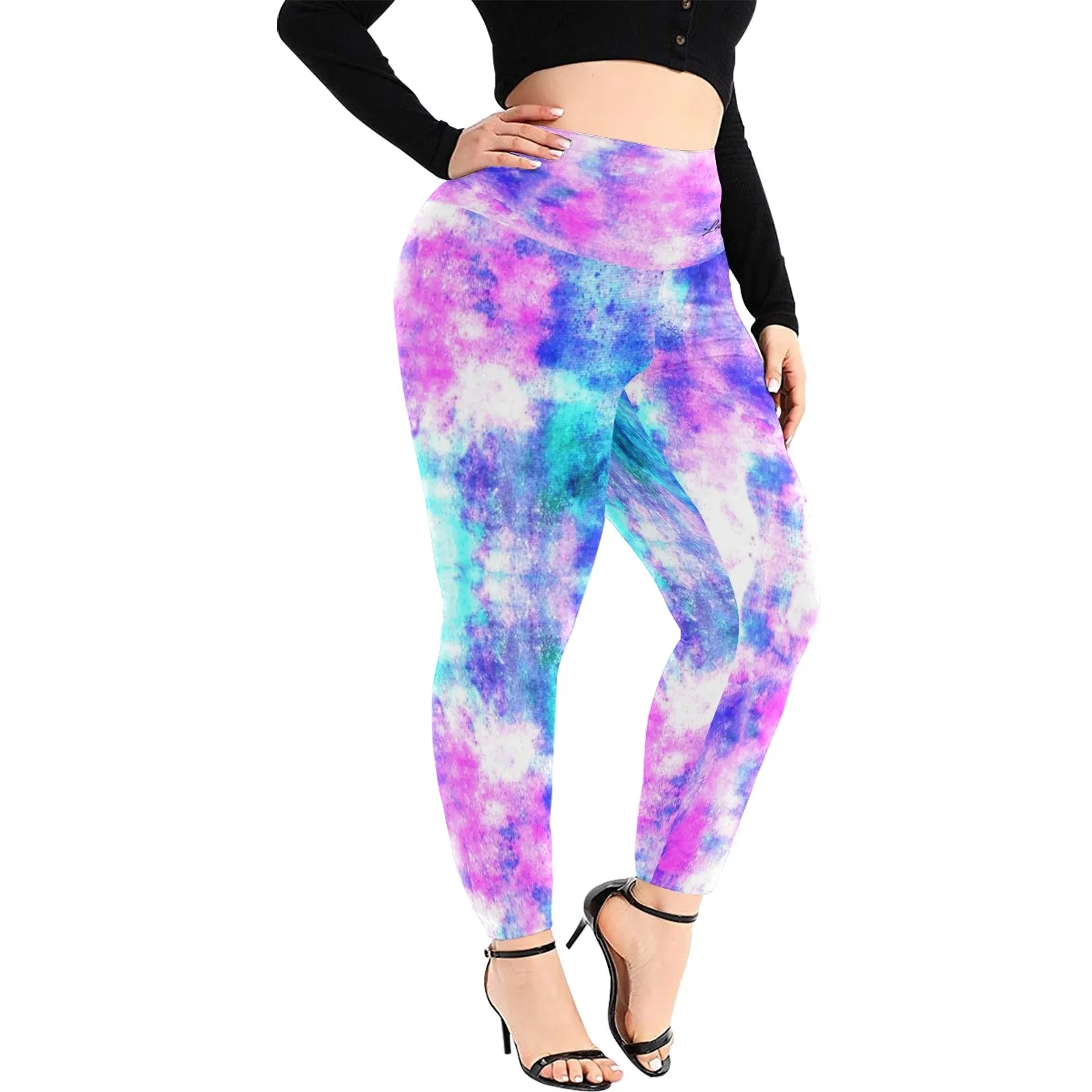 COLORFULL LCC Plus Size High Waist Leggings