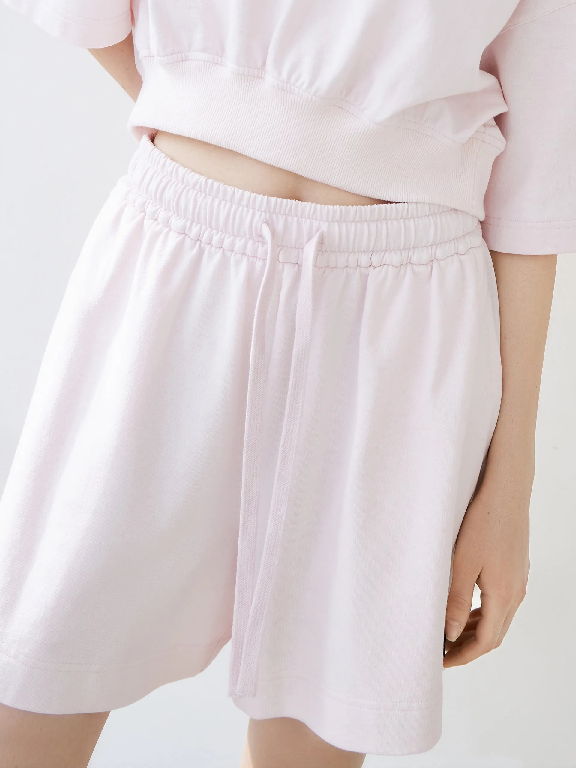 Cotton Elastic Drawstring Shorts
