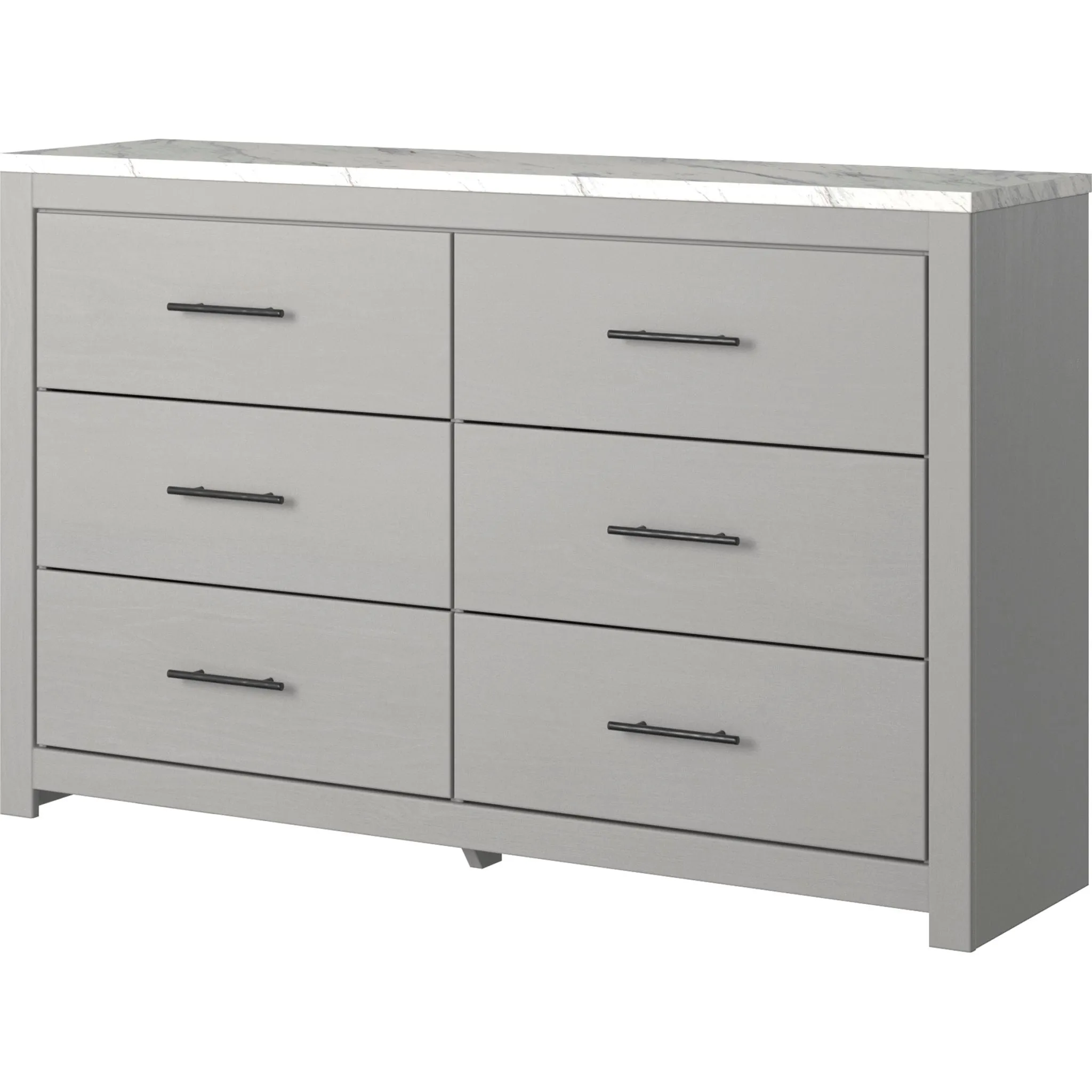 Cottonburg 5 Piece King Panel Bedroom - Light Gray/White