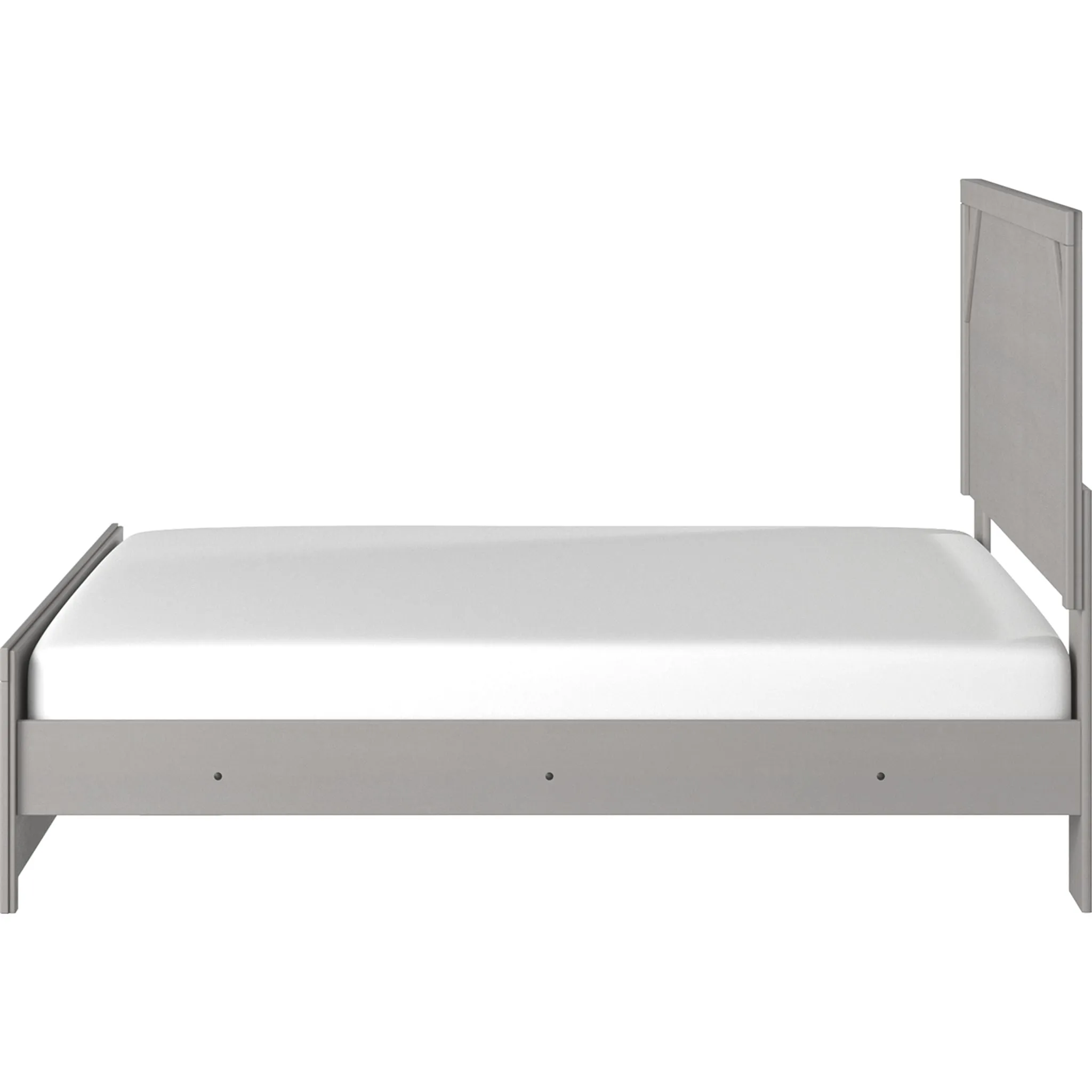 Cottonburg Panel Bed - Light Gray/White