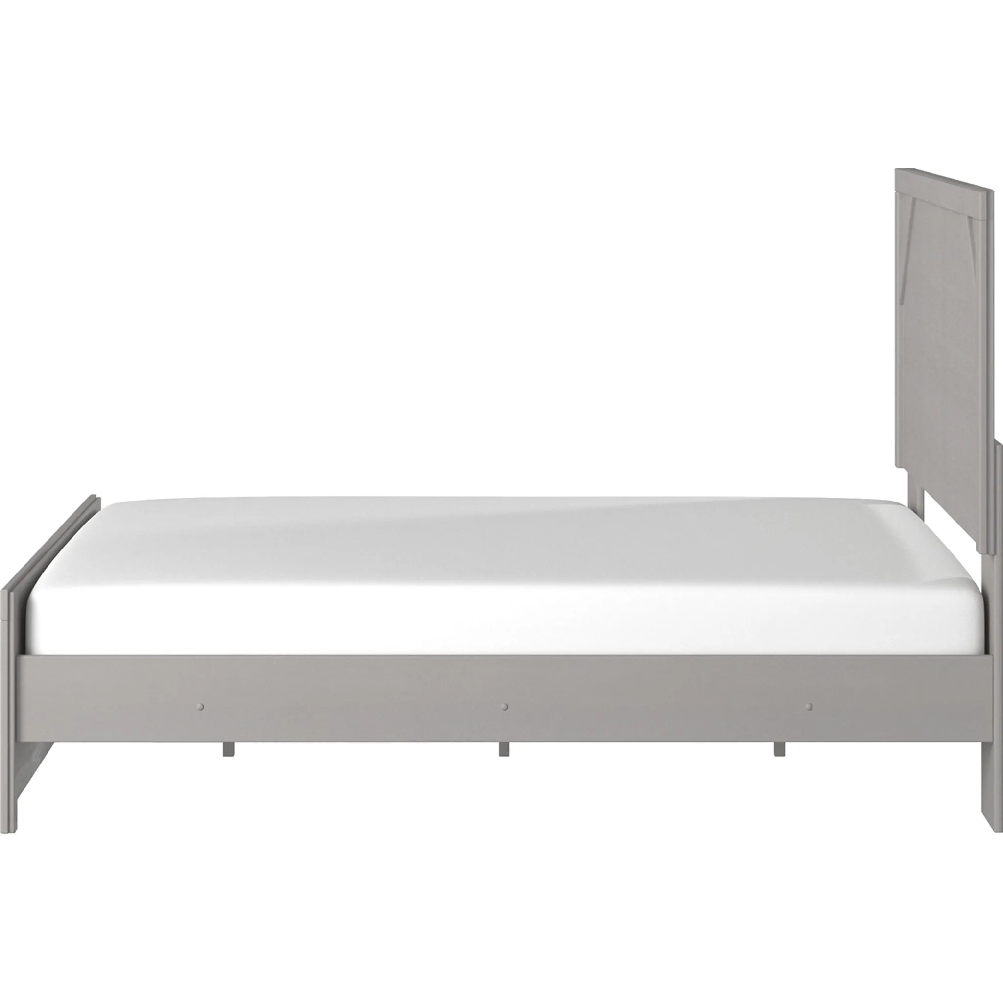 Cottonburg Panel Bed - Light Gray/White