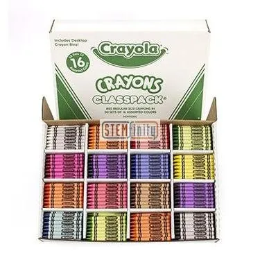 Crayola Crayons Classpack - 16 Colors, 800 Count