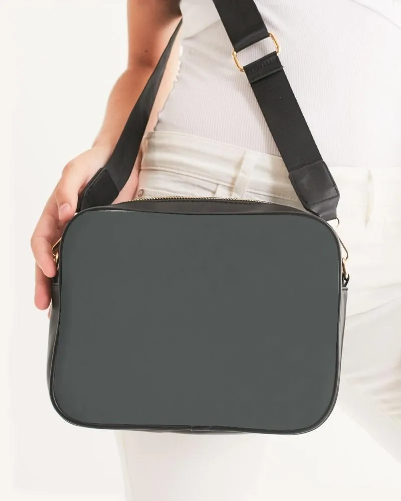 Dark Green Gray Crossbody Bag | Dark Pale Green Gray | C10M0Y10K80