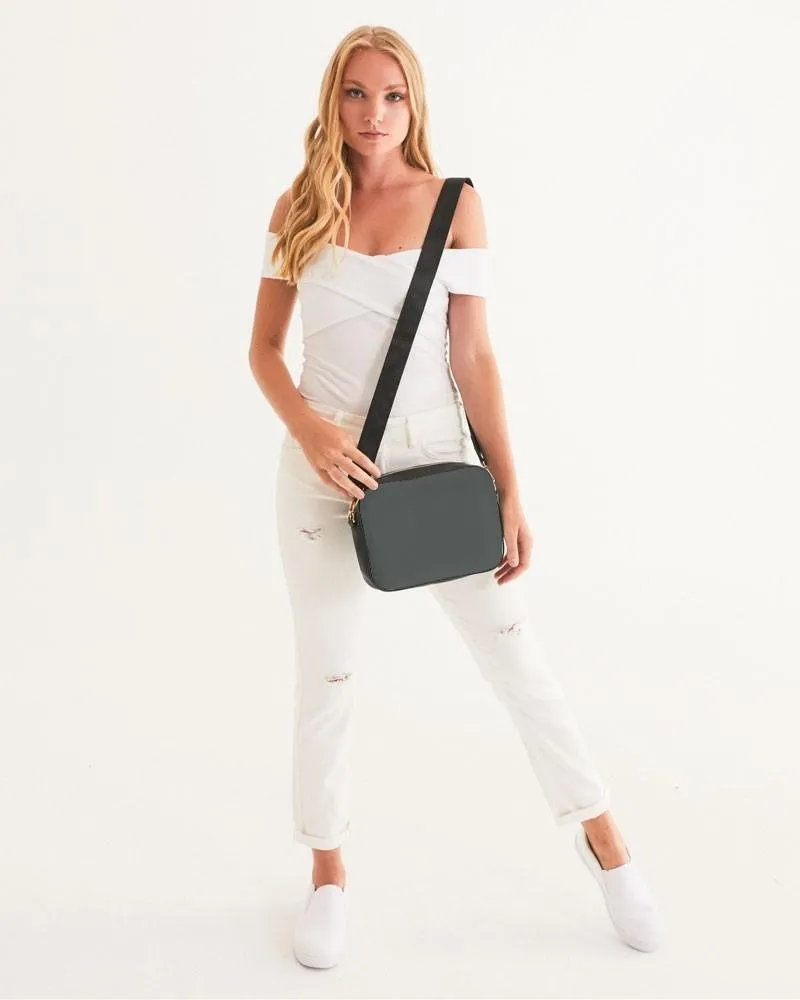 Dark Green Gray Crossbody Bag | Dark Pale Green Gray | C10M0Y10K80