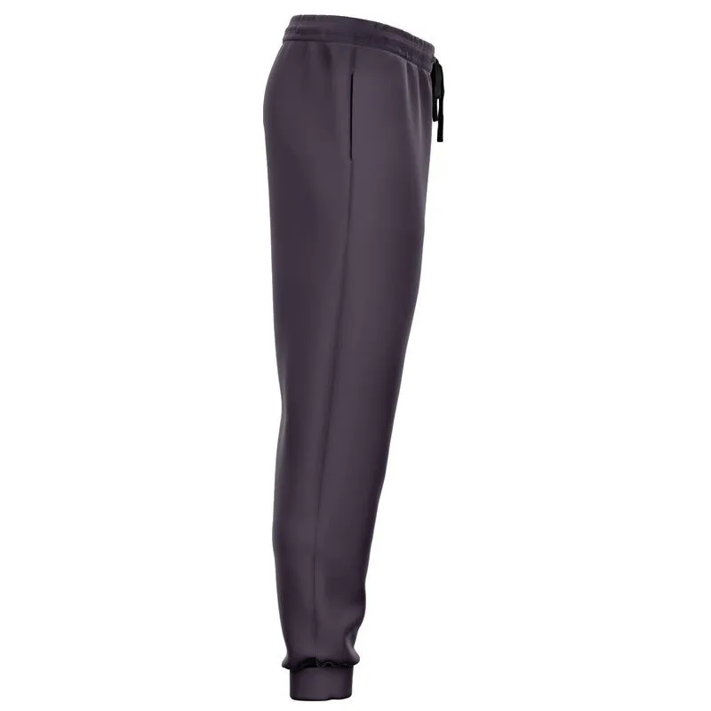 Dark Purple Gray Joggers | Unisex | with PLUS sizes | Dark Pale Pastel Purple Gray | C15M30Y0K80
