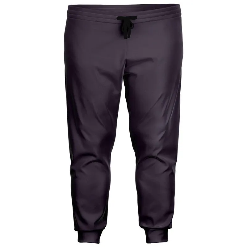 Dark Purple Gray Joggers | Unisex | with PLUS sizes | Dark Pale Pastel Purple Gray | C15M30Y0K80
