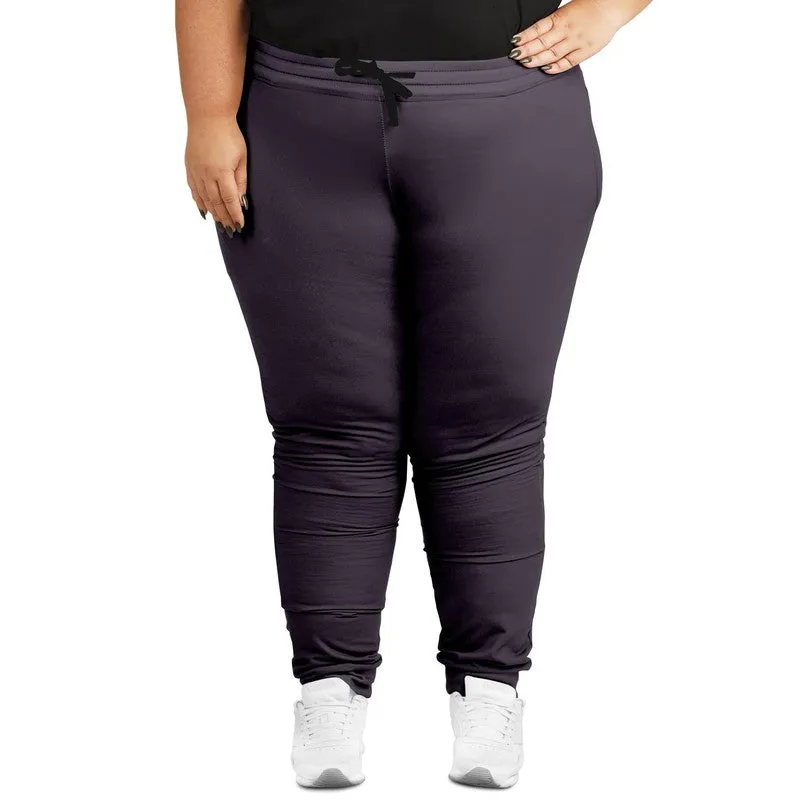 Dark Purple Gray Joggers | Unisex | with PLUS sizes | Dark Pale Pastel Purple Gray | C15M30Y0K80