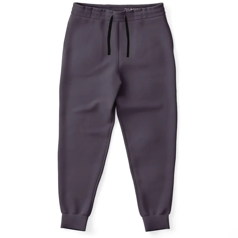 Dark Purple Gray Joggers | Unisex | with PLUS sizes | Dark Pale Pastel Purple Gray | C15M30Y0K80