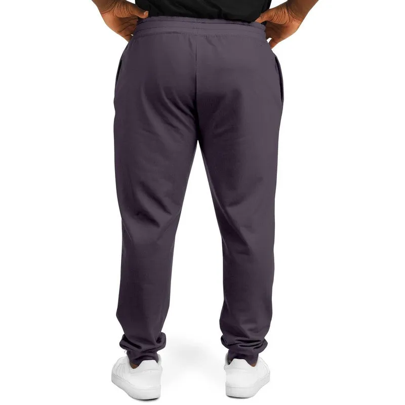 Dark Purple Gray Joggers | Unisex | with PLUS sizes | Dark Pale Pastel Purple Gray | C15M30Y0K80