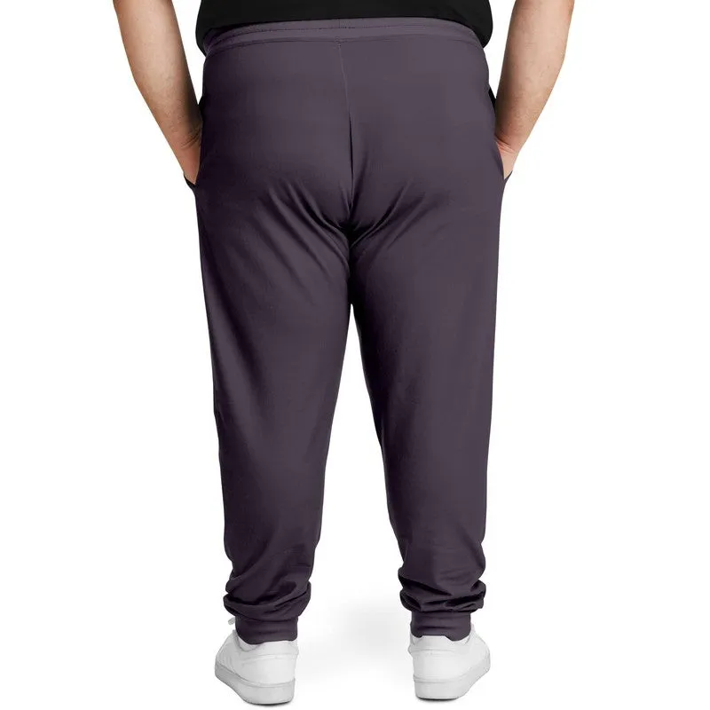 Dark Purple Gray Joggers | Unisex | with PLUS sizes | Dark Pale Pastel Purple Gray | C15M30Y0K80