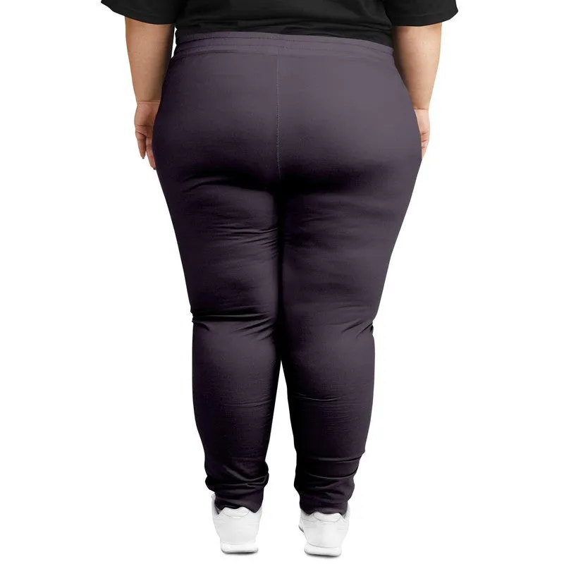 Dark Purple Gray Joggers | Unisex | with PLUS sizes | Dark Pale Pastel Purple Gray | C15M30Y0K80