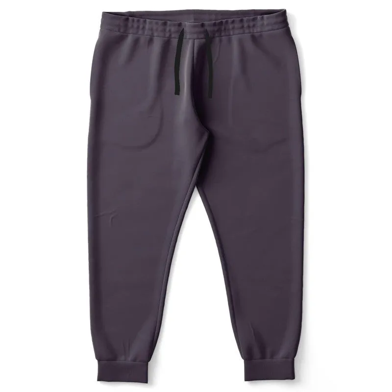 Dark Purple Gray Joggers | Unisex | with PLUS sizes | Dark Pale Pastel Purple Gray | C15M30Y0K80