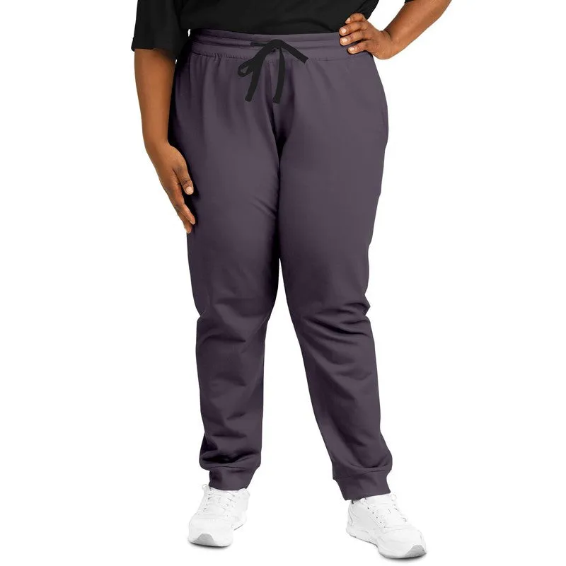 Dark Purple Gray Joggers | Unisex | with PLUS sizes | Dark Pale Pastel Purple Gray | C15M30Y0K80