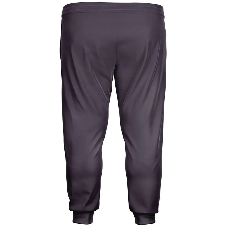 Dark Purple Gray Joggers | Unisex | with PLUS sizes | Dark Pale Pastel Purple Gray | C15M30Y0K80