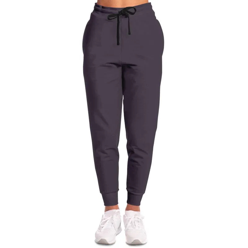 Dark Purple Gray Joggers | Unisex | with PLUS sizes | Dark Pale Pastel Purple Gray | C15M30Y0K80