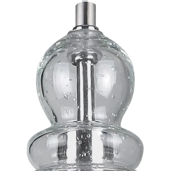 Fiona One-Light Indoor Mini Pendant, Brushed Nickel Finish