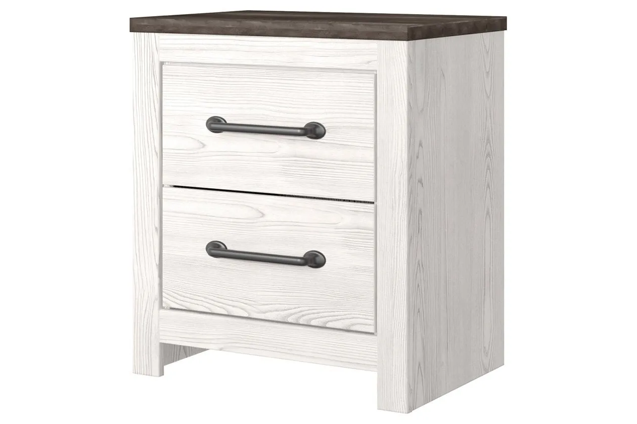 Gerridan White/Gray Nightstand