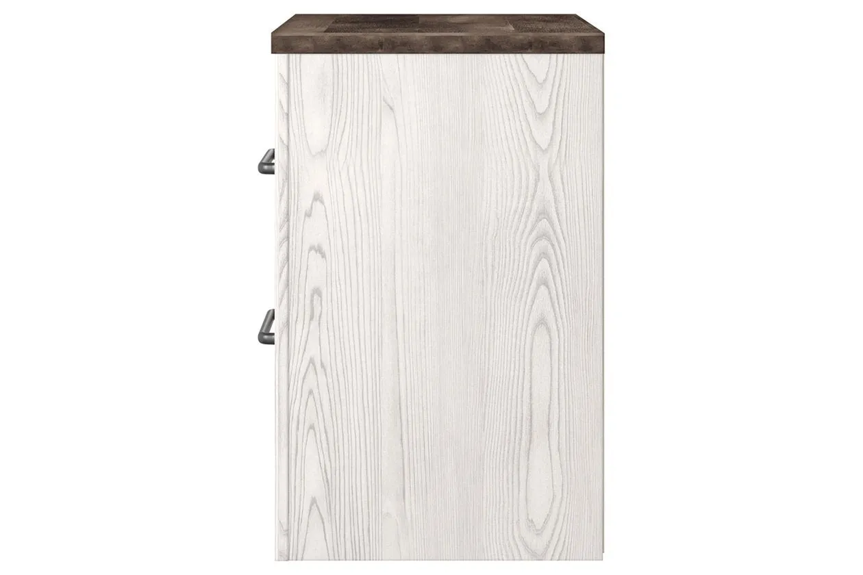 Gerridan White/Gray Nightstand