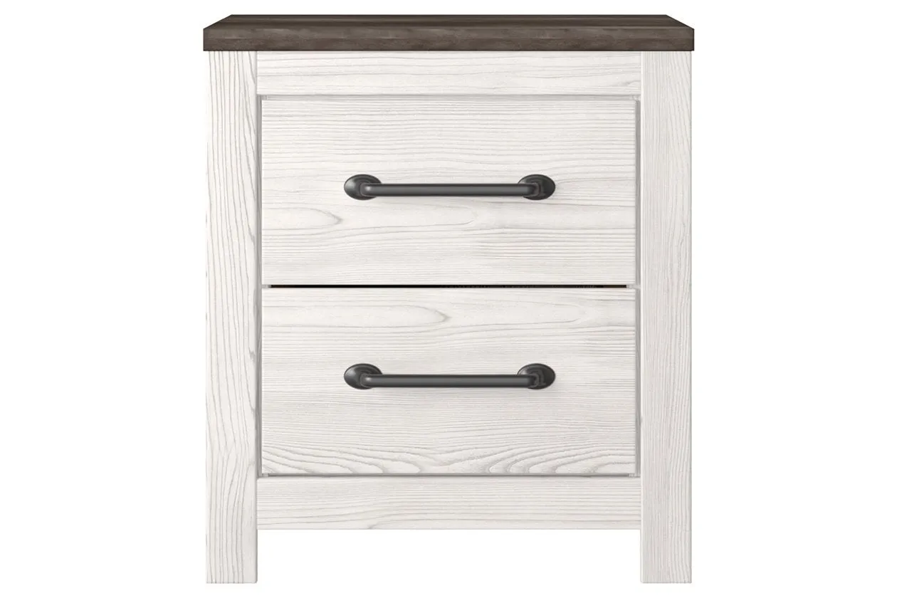 Gerridan White/Gray Nightstand