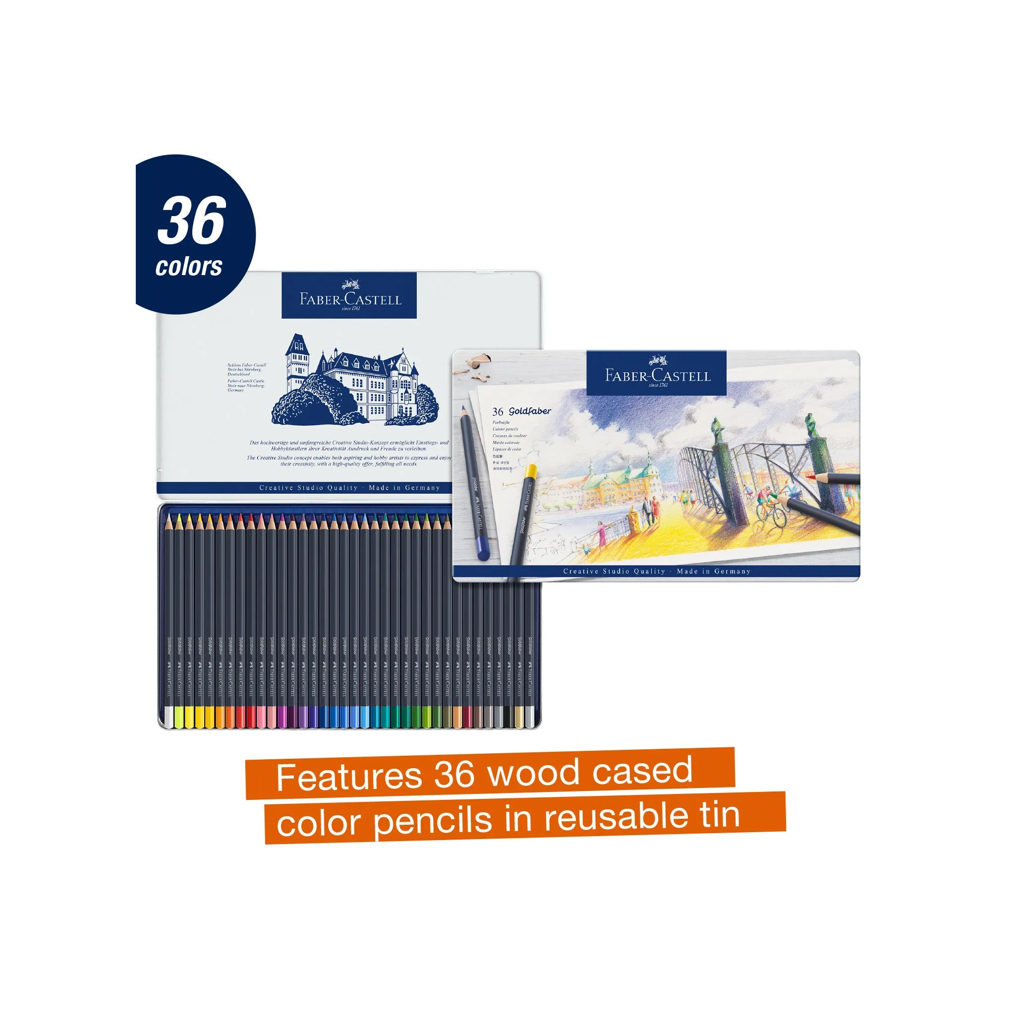 Goldfaber Color Pencils - Tin of 36 - #114736