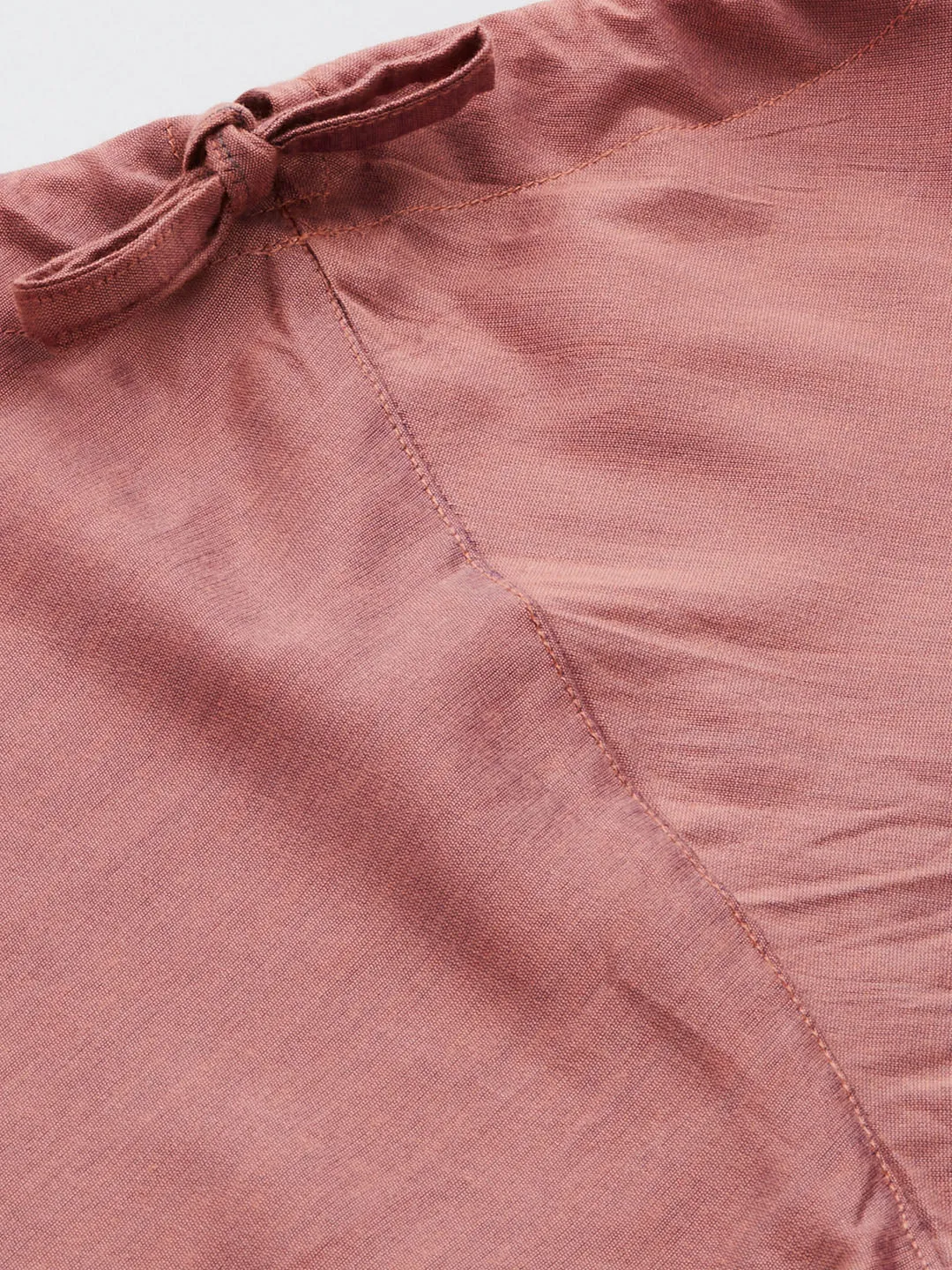 Jashvi Men's Onion Pink Mirror Kurta Pyjama Set