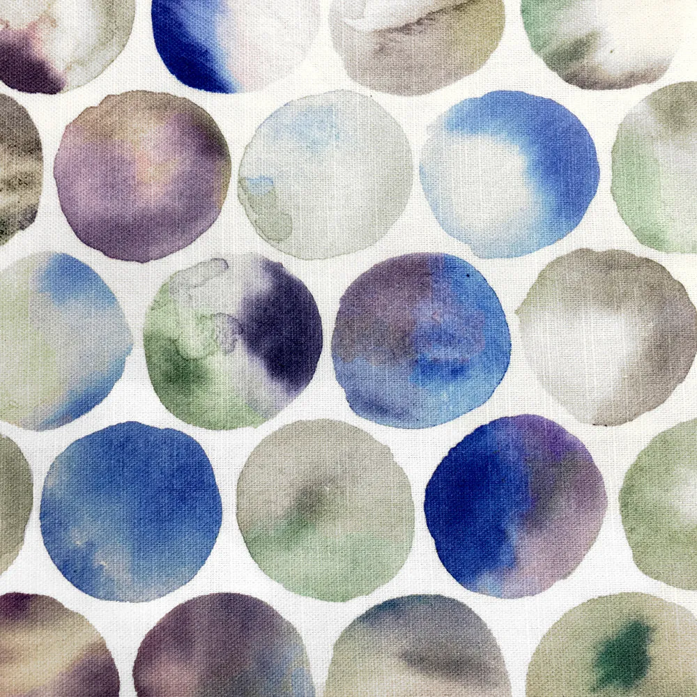 Kiribati Printed Cotton Fabric (By The Metre) Violet