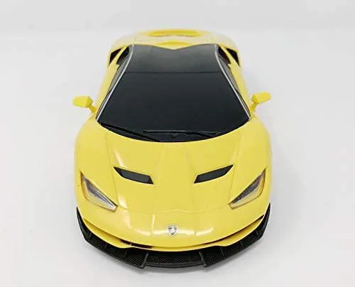 Lamborghini Centenario Electric RC Car Radio Remote Control Vehicle Sport Racing Hobby Grade Licensed Model Car 1:24 (Yellow)