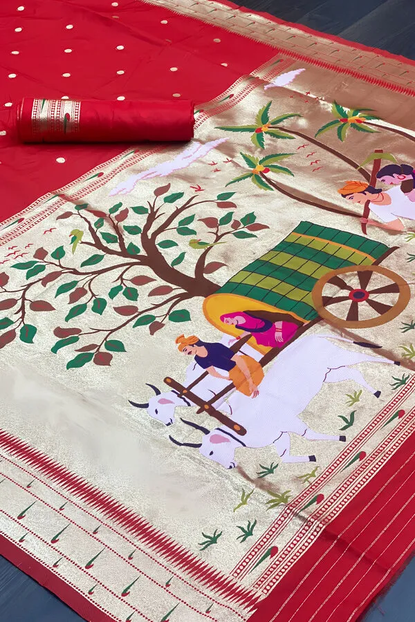 Latest Marathi Peshwai Paithani Saree For Wedding
