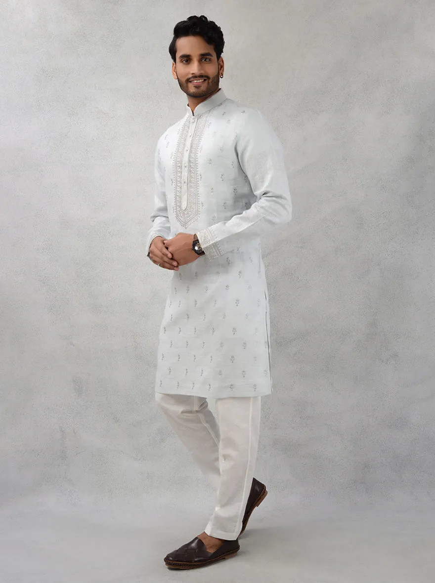 Light Grey Kurta Pajama | TULA