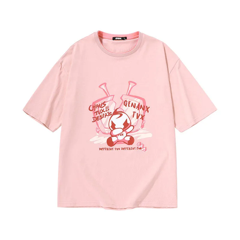 [Lightning Tide brand ×TVX joint model] Printed cotton T-shirt