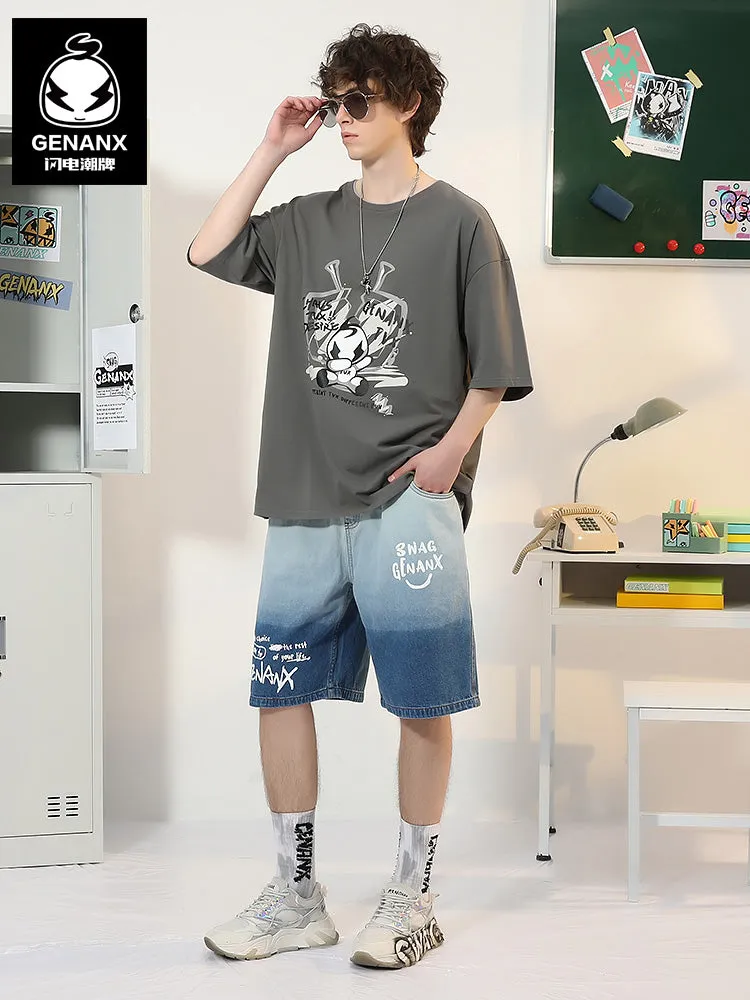 [Lightning Tide brand ×TVX joint model] Printed cotton T-shirt