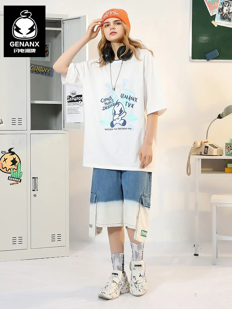 [Lightning Tide brand ×TVX joint model] Printed cotton T-shirt