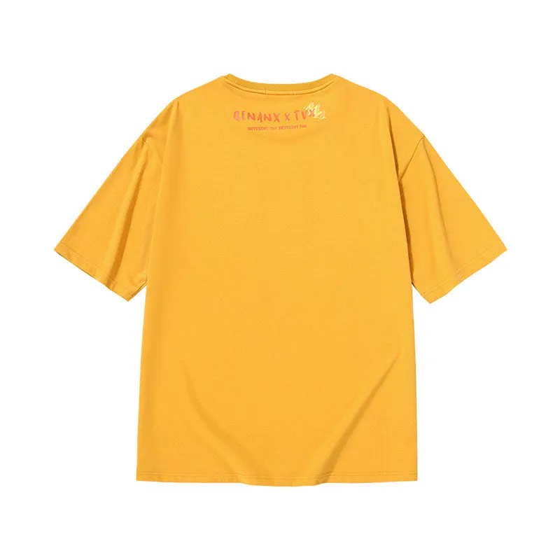 [Lightning Tide brand ×TVX joint model] Printed cotton T-shirt