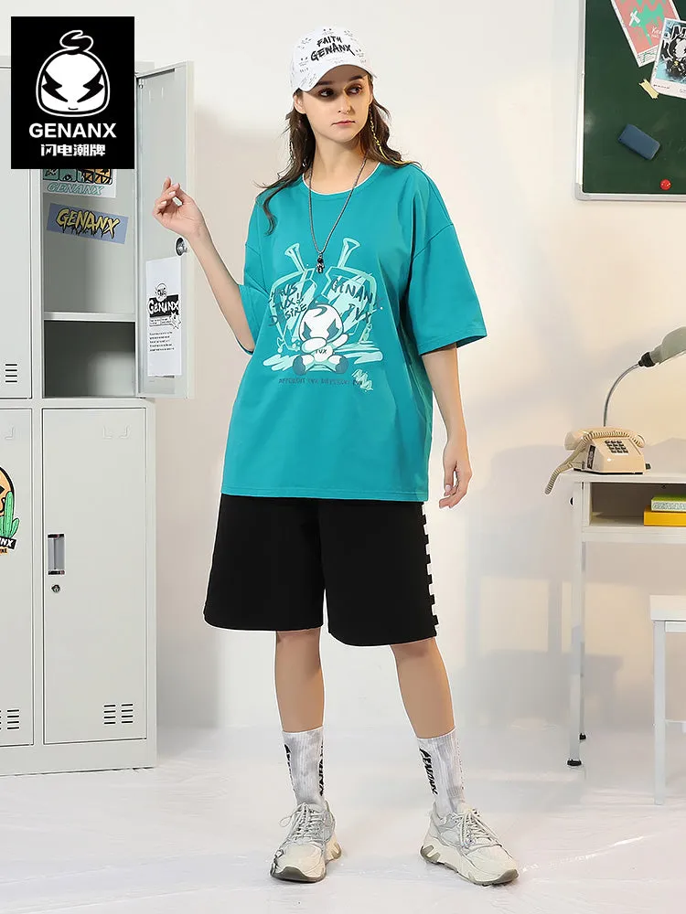 [Lightning Tide brand ×TVX joint model] Printed cotton T-shirt
